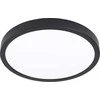 Lubinis šviestuvas Išmanus paviršinis LED šviestuvas EGLO FUEVA-Z, IP44 16,5W, 2700-6500K, 2100lm, juodos sp, Ø21cm,APP