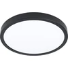 Lubinis šviestuvas Išmanus paviršinis LED šviestuvas EGLO FUEVA-Z, IP44 16,5W, 2700-6500K, 2100lm, juodos sp, Ø21cm,APP