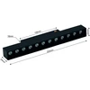 Išmanusis magnetinis LED bėgelių šviestuvas VESTALIGHT VESTA1054M, 12W, 3000-6000K, 1080lm