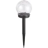 Įsmeigiamas LED lauko šviestuvas CRACKED GLASS, įkraunamas saulės energija, ø6 x h35 cm
