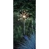 Įsmeigiamas LED lauko šviestuvas FIREWORK, įkraunama saulės energija, 90 LED