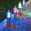 Įsmeigiamas LED lauko šviestuvas, įkraunamas saulės energija, LED