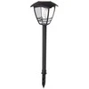 Įsmeigiamas LED lauko šviestuvas, įkraunamas saulės energija, TN-8091 juodos sp ø14,5x51cm
