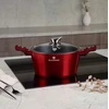 Išskirtinis Blaumann Metallic Line Burgundy 4L puodas su dangteliu