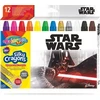 Išsukamos šilkinės kreidelės Colorino Disney Star Wars 3 in 1, 12 spalvų