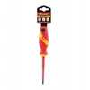 Izoliuotas plokščias atsuktuvas SL4/100mm 1kV DIY-SL1240100-V