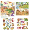 Janod Kūrybinis daugkartinių lipdukų rinkinys Dinosaurs My arts & crafts 2+