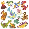 Janod Kūrybinis daugkartinių lipdukų rinkinys Dinosaurs My arts & crafts 2+