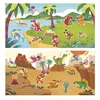 Janod Kūrybinis daugkartinių lipdukų rinkinys Dinosaurs My arts & crafts 2+