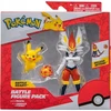 Jazwares Pokemon rinkinys 2 figūrėlės: Cinderace + Pikachu ir ugnies kamuolys PKW2904