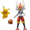 Jazwares Pokemon rinkinys 2 figūrėlės: Cinderace + Pikachu ir ugnies kamuolys PKW2904