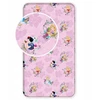 Jerry Fabrics Princesses "Rožinė 02" Vaikiška paklodė su guma, 90x200+25 cm