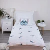 Jerry Fabrics Medvilninė patalynė 100x135 Lilo and Stitch Stitch Baltas STAR vaikams