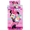 Jerry Fabrics Vaikiška patalynė MINNIE MOUSE DISNEY medvilninė antklodė 140x200 pagalvė 70x90