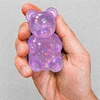 Jhc E Commerce Blizgučiai nuo streso meškiukas Squishy Gniotek Sensory Squeeze Violetinė