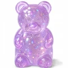 Jhc E Commerce Blizgučiai nuo streso meškiukas Squishy Gniotek Sensory Squeeze Violetinė