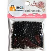 JHC e-commerce Rinkinys apyrankėms gaminti BEADS DIY karoliukai Juodas METAIC PEARLS