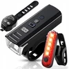 JJM LED Galingas dviračio žibintas priekinis galinis nuotolinio valdymo signalas 1200lm SET