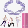 JOGOS DIRŽELĖ 90 CM ELASTINIS 8 KILPŲ FITNESS ATSPARUMŲ JUOSTŲ RINKINYS