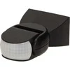 Judesio jutiklis 1200W/180°/12m/IP65 juodas