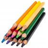 Jumbo 12 spalvų kreidelės su drožtuku Happy Color