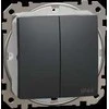 Schneider Electric Jungiklis SCHNEIDER Sedna Desing, 2 klavišų, IP44, antracitas; SDD214105