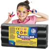 Juoda plastelina vaikams, 1kg, Astra, mokyklinė, minkšta