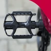 Juodi VELOXO TrailBlaze dviračio pedalai, tvirtos aliuminio MTB platformos