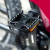 Juodi VELOXO TrailBlaze dviračio pedalai, tvirtos aliuminio MTB platformos