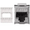 Tinklo kabelis - LINDY Cat.6 STP RJ45 moteriškasis jungiklis 360° ekranuotas