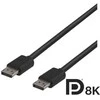 Kabelis DELTACO 2m, juodas / DP8K-1020