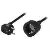 Kabelis DELTACO CEE 7/7 į CEE 7/4 (Schuko), 2.0m, juodas / DEL-112B
