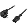 Goobay Kabelis DELTACO CEE 7/7 tiesiai IEC 60320 C13, max 250V / 10A, 2m, juodas / DEL-109