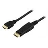 Goobay Kabelis DELTACO DisplayPort - HDMI su audio, Ultra HD 30Hz, 3m, juodas / DP-3030