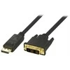Kabelis DELTACO DisplayPort į DVI-D, Full HD 60Hz, 1m, juodas / DP-2010