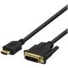 Kabelis DELTACO HDMI - DVI, 7 m, „Full HD“, juodas / HDMI-116D