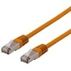 Kabelis DELTACO patch, S/FTP Cat6, LSZH, 2m, oranžinis / SFTP-62ORH