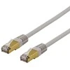 Kabelis DELTACO S/FTP Cat6a patch, Delta-serifikuotas, LSZH, 2m, pilkas / SFTP-62AH