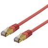 Kabelis DELTACO S/FTP Cat6a patch, Delta-sertifikuotas, LSZH, 2m, raudonas / SFTP-62RAH
