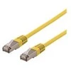 Kabelis DELTACO U / STP Cat6a, LSZH, 0.5m, geltona / STP-60GLAU