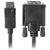 LANBERG CA-DPDV-10CU-0018-BK kabelis DisplayPort M V1.2->DVI-D M 24+1 1.8m Juodas DUAL LINK