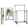 Bikuvalt Kabykla stovas drabužiams 80x43x90-160 cm su ratukais Kipit 78284