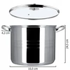 Kadax INDUKCINIS PUODAS, DUJINĖS, DIDELIS, NERŪDijančio plieno, 32 cm, 18 L, AUKŠTAS