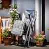 KADAX sodo fotelis paplūdimio šezlongas sulankstoma turistinė kėdė Reguliuojama terasa