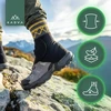 KADVA Elurra bėgimo getrai juodi LENGVAS STABILIS FLEXIBLE COMPACT