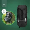 KADVA Mundoro 35l kalnų žygio kuprinė, juoda, trekingas SU dangteliu