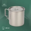 KADVA TITANIUM TOURIST puodukas / 650ml / LIGHT 120g / sulankstomas + dangtelis