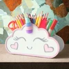 Kajawis Rašomojo stalo organizatorius Cloud Unicorn Crayon laikiklis ECO 3D pieštukų dėklas