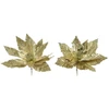 Kalėdinė dekoracija SPRAY LEAF, šampaninės sp., 0,33 x 15 x 42 cm, 4 vnt