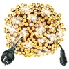Kalėdinės eglutės lemputės 300 LED šiltai balta nuolat mirksi balta + mirksi